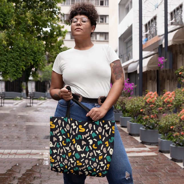 Tote Bag Lettres aléatoires (Créateur téléchargé)