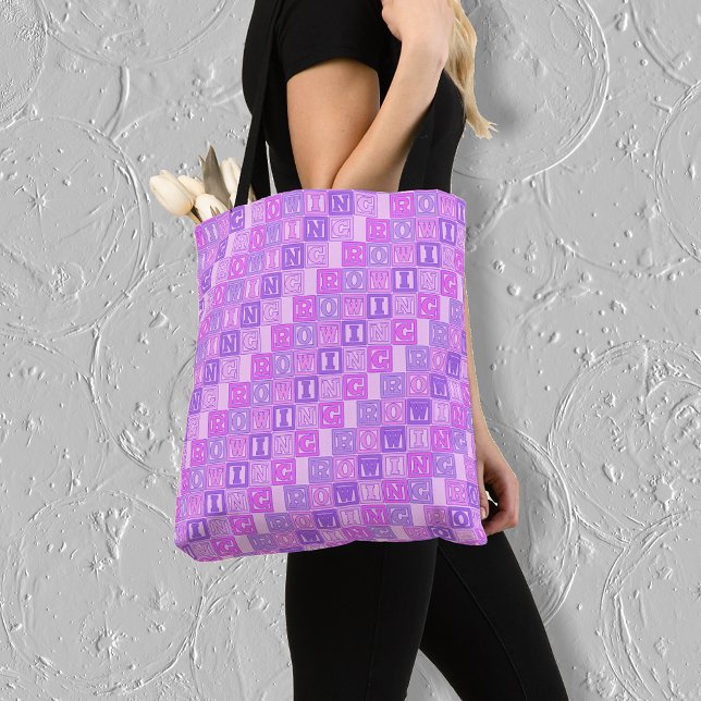 Tote Bag Lettres d'aile violette rose (Créateur téléchargé)
