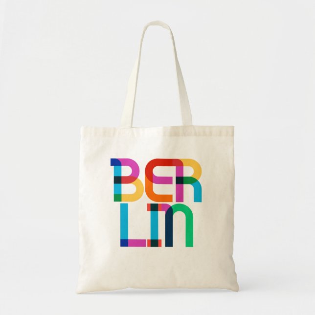 Tote Bag Lettres pop art Berlin Allemagne (Devant)