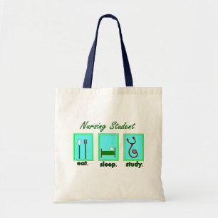Tote Bag l'étudiant de soins mangent l'étude de sommeil