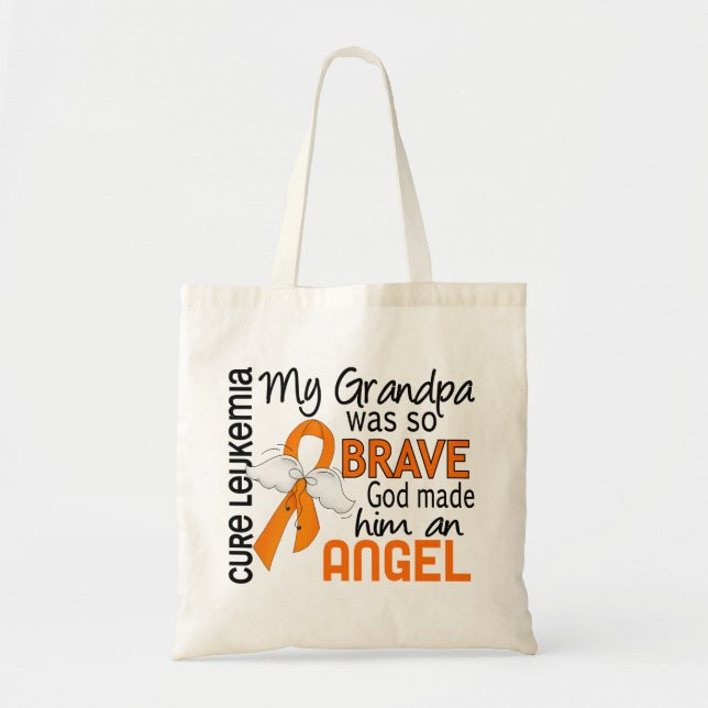 Tote Bag Leucémie de grand-papa de l'ange 2 (Devant)