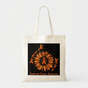 Tote Bag Leukemia Cancer Awareness T-shirt orange Sunflower