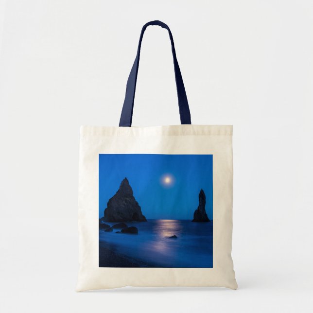 Tote Bag Lever de lune | Islande, Reynisdrangur (Devant)