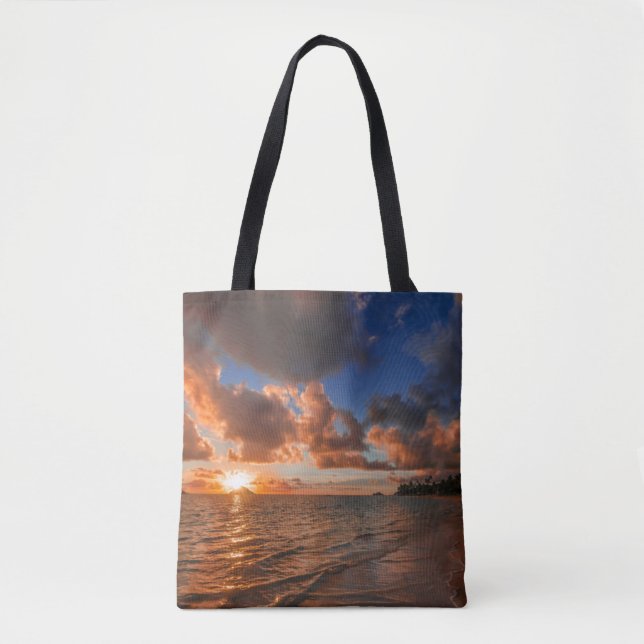 Tote Bag Lever de soleil à l'île de Mokulua (Devant)