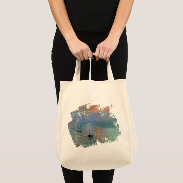 Tote Bag Lever de soleil d'impression par Claude Monet (Devant (produit))