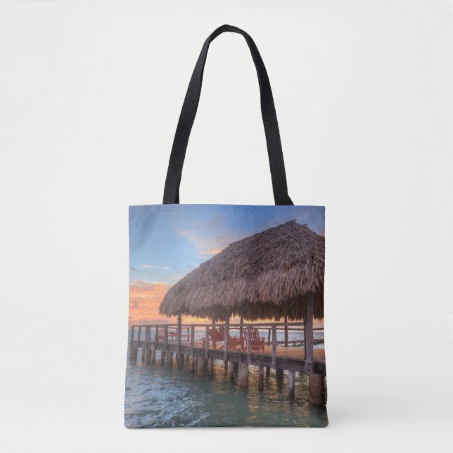 Tote Bag Lever de soleil portuaire (Devant)