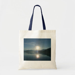 Tote Bag Lever de soleil sur le fjord College en Alaska Pho