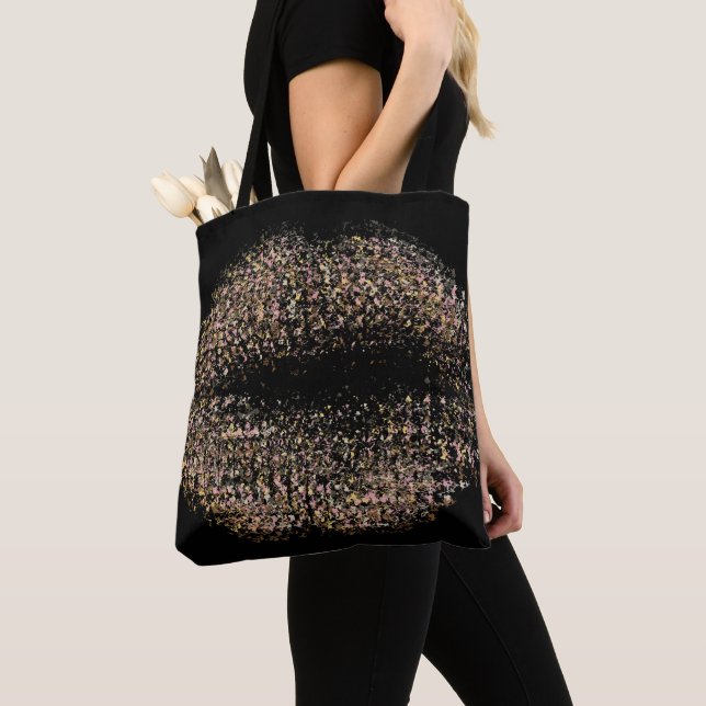 Tote Bag Lèvres d'art Abstrait modernes #18 (De près)