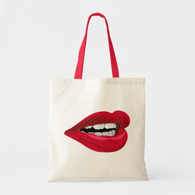 Tote Bag Lèvres de mouth (Devant)