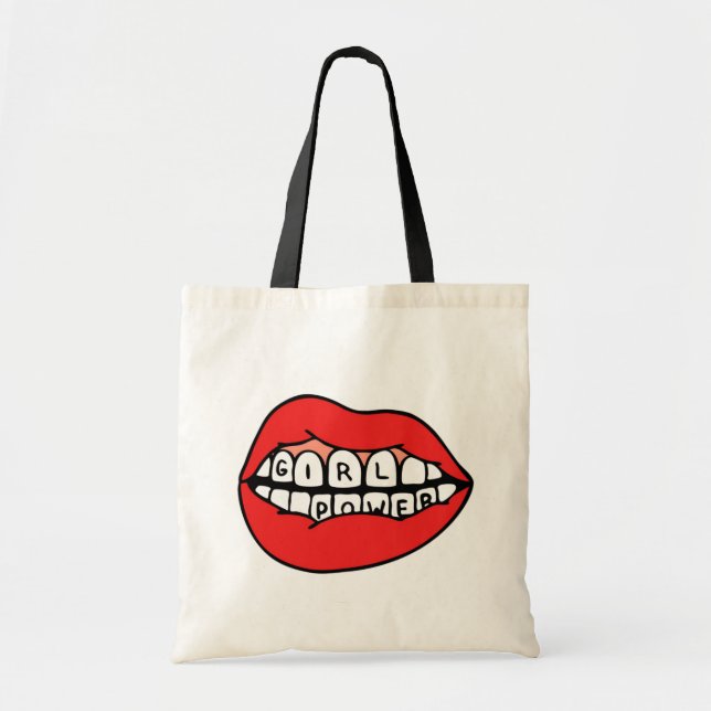 Tote Bag Lèvres électriques pour filles (Devant)
