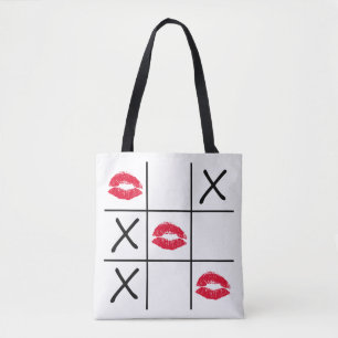 Tote Bag Lèvres Tic Tac Toe