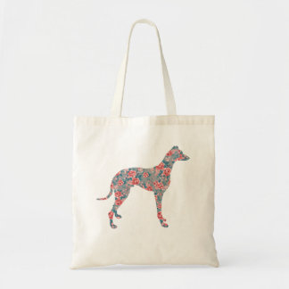 Tote Bag lévrier floral