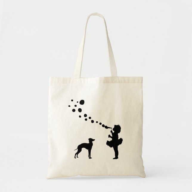Tote Bag Lévrier italien (Devant)