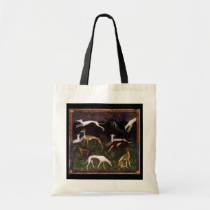 Tote Bag Lévriers médiévaux dans les bois profonds