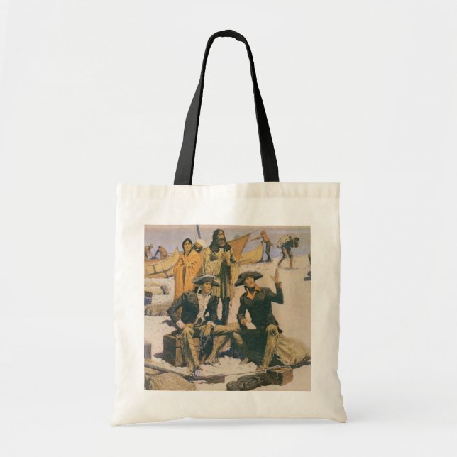 Tote Bag Lewis et Clark chez le fleuve Columbia (Devant)
