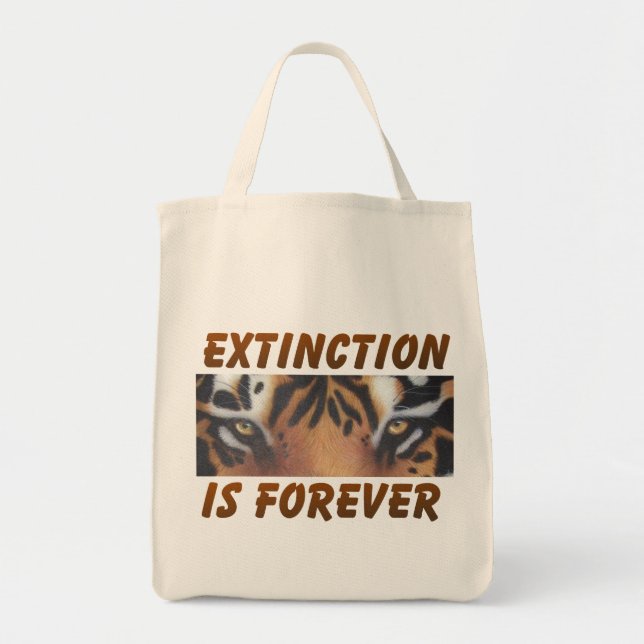 Tote Bag L'extinction est éternelle (Devant)