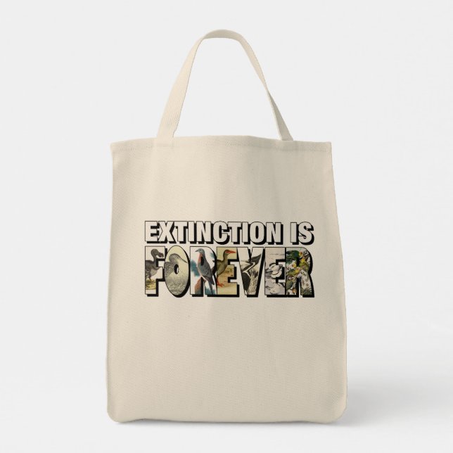 Tote Bag L'Extinction Est Pour Toujours (Dos)