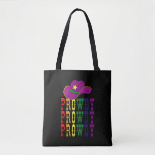 Tote Bag LGBT Rodeo Cowboy Cowgirl Howdy Gay Western