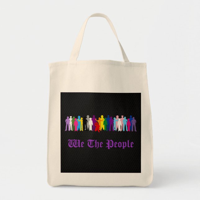 Tote Bag LGBT We The People Design (Devant)