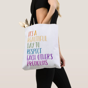 Tote Bag LGBTQA+ respect prounounounounounounounounounounou