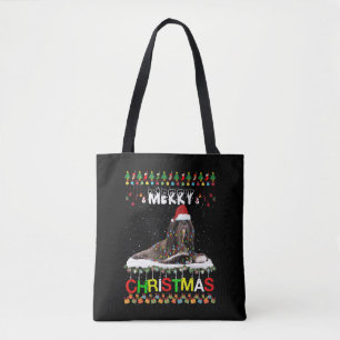 Tote Bag Lhasa Apso sapin de Noël pyjama de Noël Chien de N