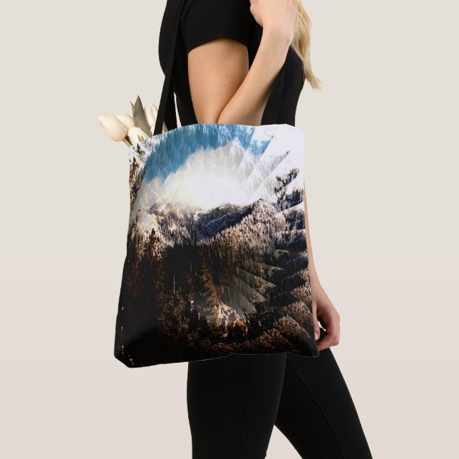 Tote Bag L'hiver en montagne...... (De près)