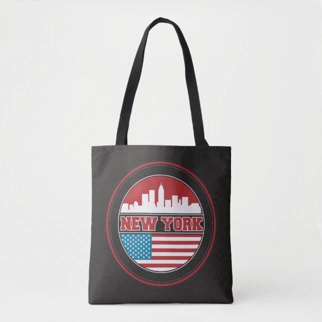 Tote Bag L'horizon | Etats-Unis de New York diminuent (Devant)