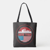 Tote Bag L'horizon | Etats-Unis de New York diminuent (Dos)