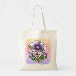 Tote Bag Libellule Coquelicot Violet