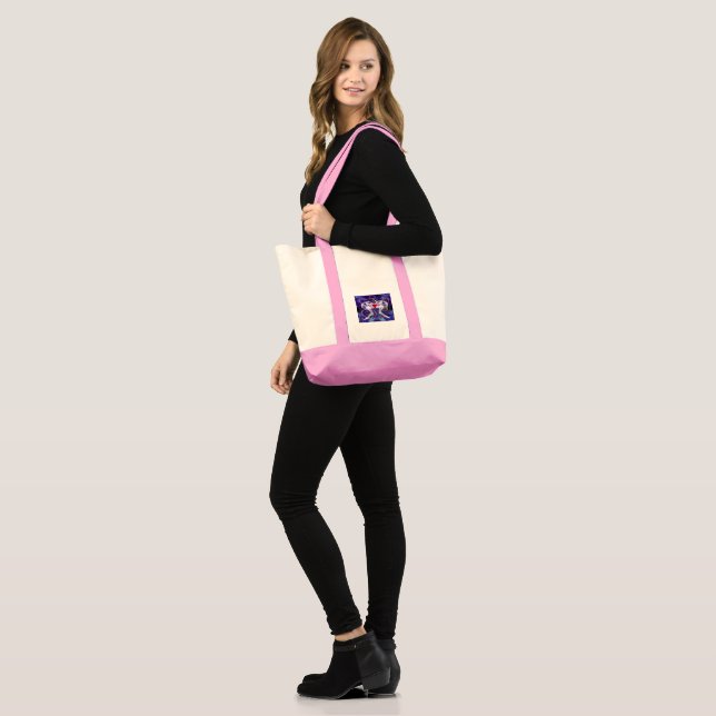 Tote Bag Libellule Psychédélique Surréaliste (Devant (modèle))