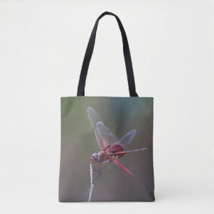 Tote Bag Libellule rouge masculine de sacoches