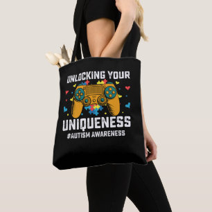 Tote Bag Libérer Votre Unicité Autisme Jeux Joueur