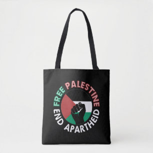 Tote Bag Libérez la Palestine mettre fin à l'apartheid Drap
