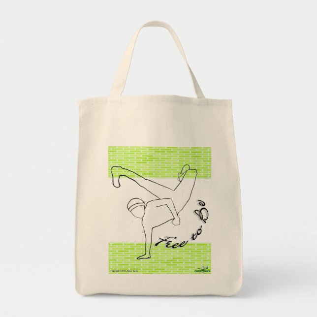 Tote Bag Libérez pour être : B-Garçon (Devant)