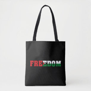 Tote Bag Liberté Couleurs du drapeau palestinien Libére