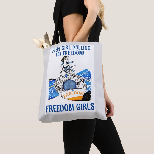 Tote Bag LIBERTÉ DES FILLES Fourre-tout (De près)