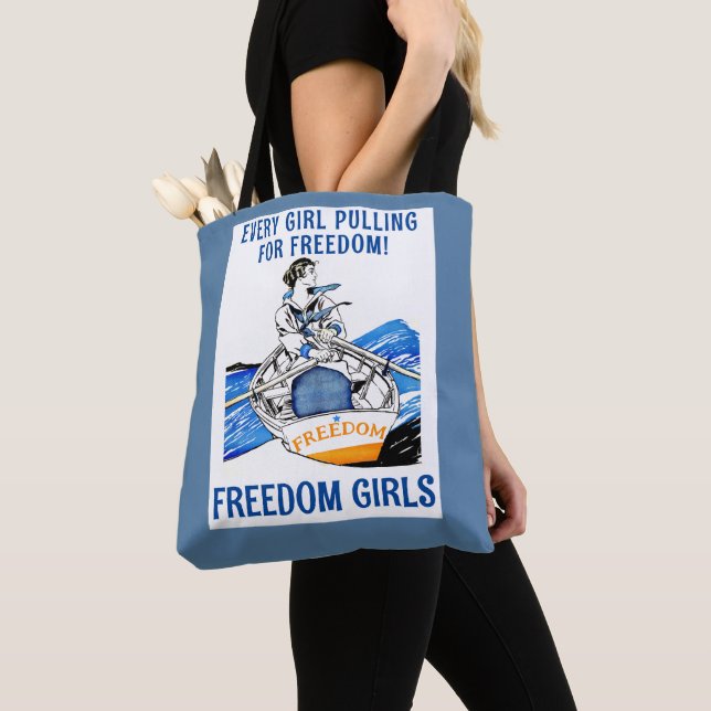 Tote Bag LIBERTÉ DES FILLES Fourre-tout (De près)