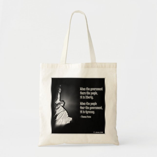 Tote Bag Liberté et tyrannie (Devant)