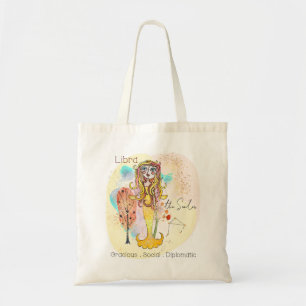 Tote Bag Libra The Scales Personnalité Traits Zodiac Signal
