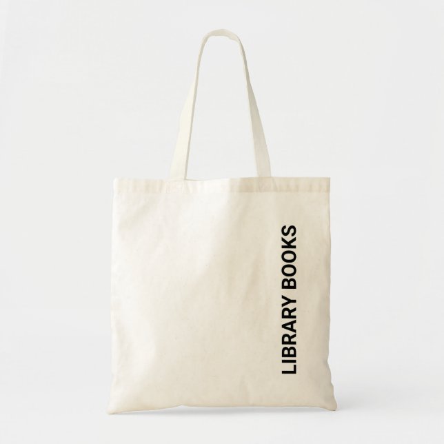 Tote Bag Library Books (Devant)