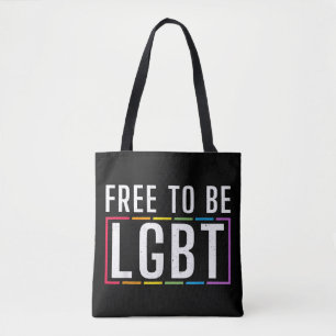Tote Bag Libre d'être LGBT Bisexual Lesbian Gay pride