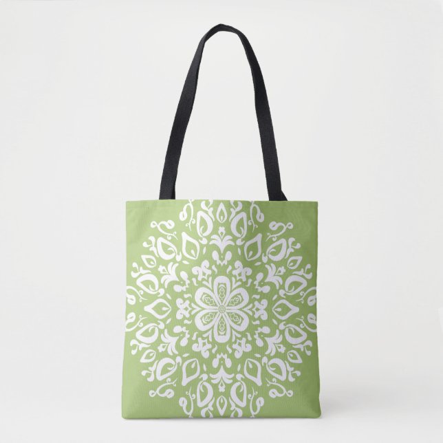 Tote Bag Lichen Mandala (Devant)