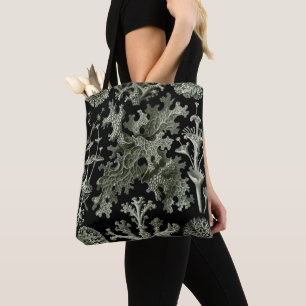 Tote Bag Lichen par Ernst Haeckel, Plantes de la nature vin