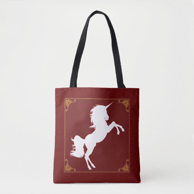 Tote Bag licorne blanche (Devant)