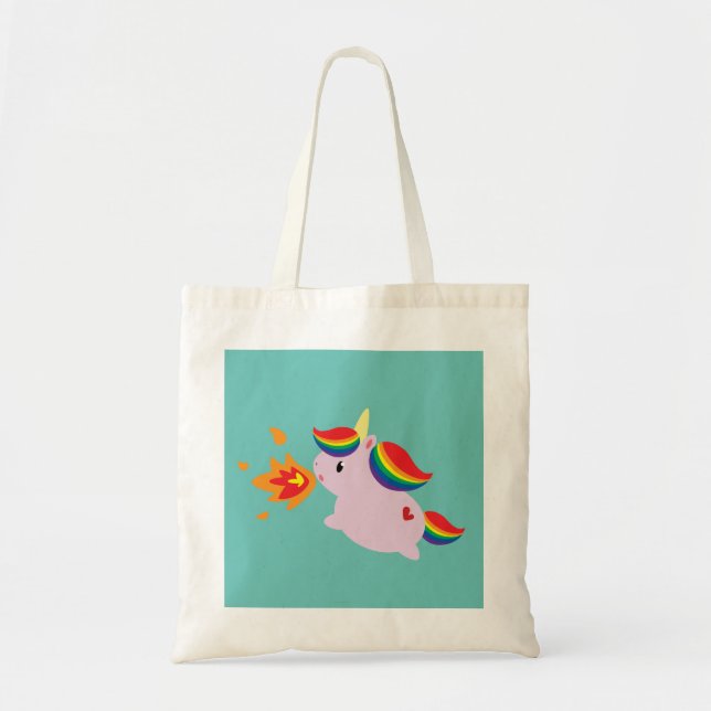 Tote Bag Licorne de Feu-Respiration (Devant)