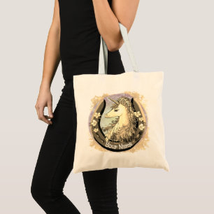 Tote Bag Licorne dorée chanceuse