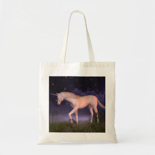 Tote Bag Licorne en clairière brumeuse de forêt