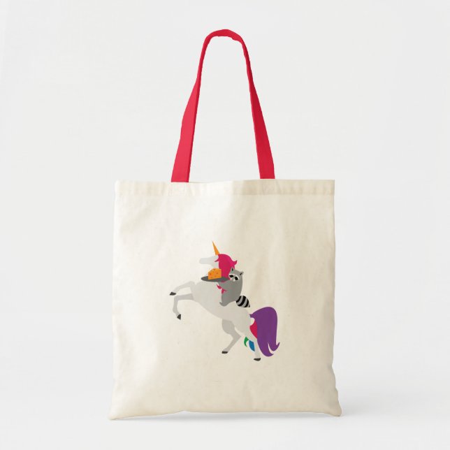 Tote Bag Licorne et raton laveur (Devant)