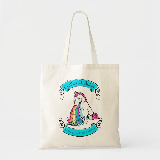 Tote Bag Licorne Fourre-tout d'Arc-en-ciel-Yarking de (Devant)