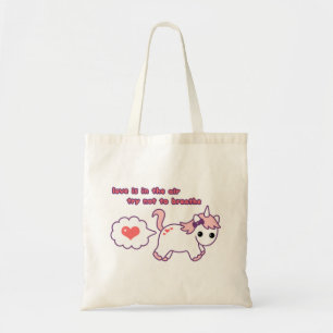 Tote Bag Licorne mignonne de Valentine